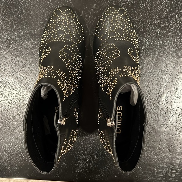 Chico’s Adele Embellished Booties Size 8 - Picture 4 of 13